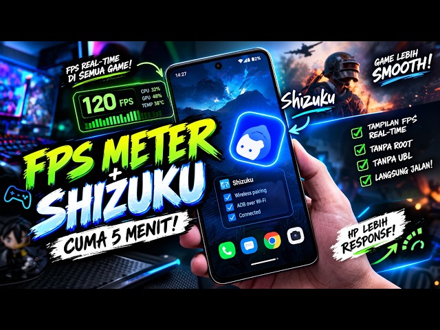 HP Kamu Bisa Tampilkan FPS! 😱 Cara Pasang FPS Meter tanpa ROOT