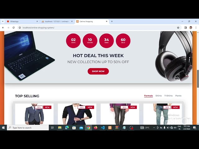 Online Shopping Website Using PHP & MySQL | Final Year Project (Full Stack E-Commerce Website)