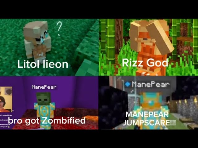 2 minutos de momentos ManePear máximos que curan la depresión ❤️‍🩹 (ManePear core) Minecraft Unst...
