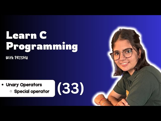 33.  Special Operators in C Language | Happy Coding with Prishu