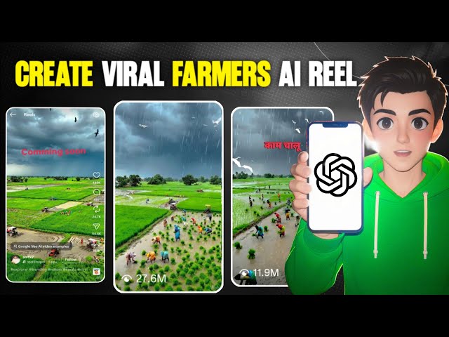 How To Make Farmers AI Reels | How to Create Farmers AI Reels Video | Paddy Farming AI Video Editing