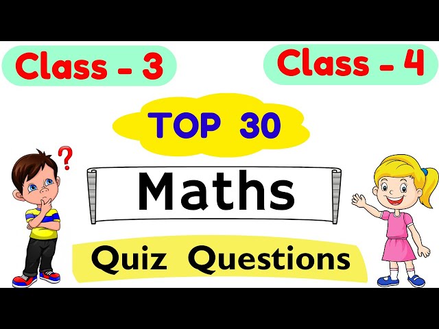 Class 3 Math Quiz Questions | Maths for Class 3 | Maths quiz for Class | Mental Maths Quiz for Kids