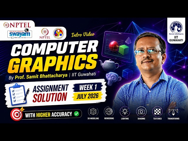 Computer Graphics NPTEL Week 1 Assignment Solutions 2026