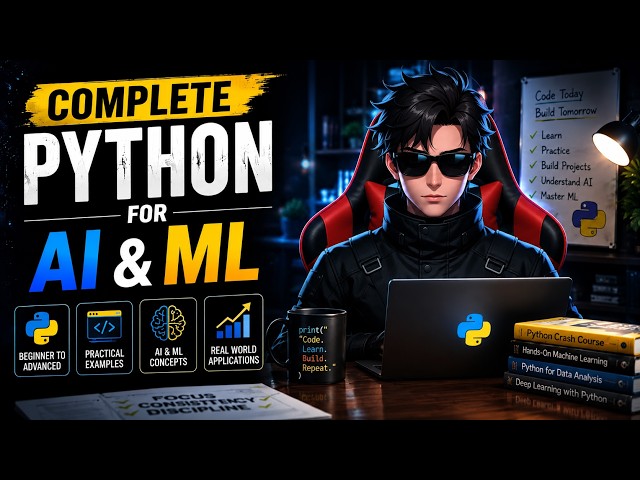 Python Tutorial for Beginners - Full Course (with Notes & Practice Questions)