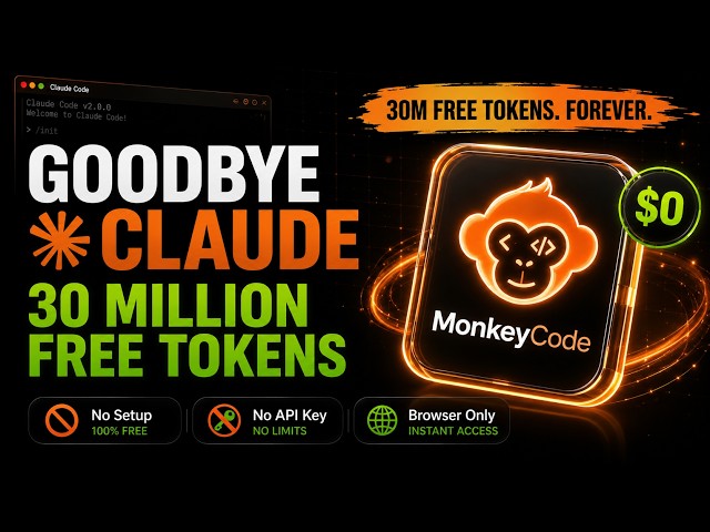 Goodbye Claude Code! MonkeyCode Gives You 30M Free Tokens Daily - Claude Code Alternative Free
