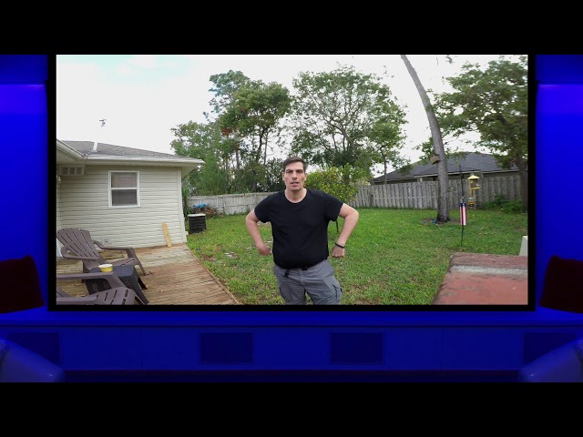 DIY VR CINEMA ROOM Test using ONE GOPRO 4K like Netflix VR in FCP