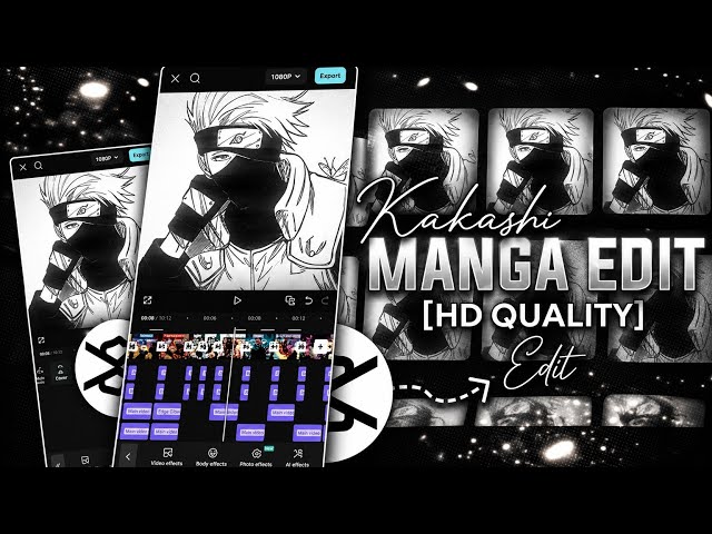 HOW TO MAKE VIRAL KAKASHI MANGA EDIT IN CAPCUT |SILENCE TUTORIALS!