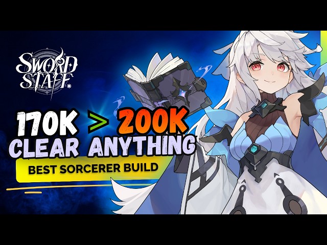 BEST Sorcerer Build Guide! Destroy Enemies 30k Above Your Power | Sword x Staff