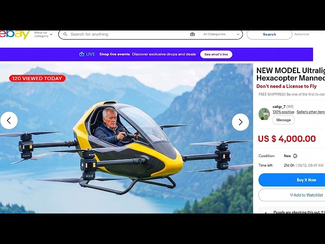 Buying Your First eVTOL 5:Cheapest eVTOL Aircraft That You Can Order Online Today