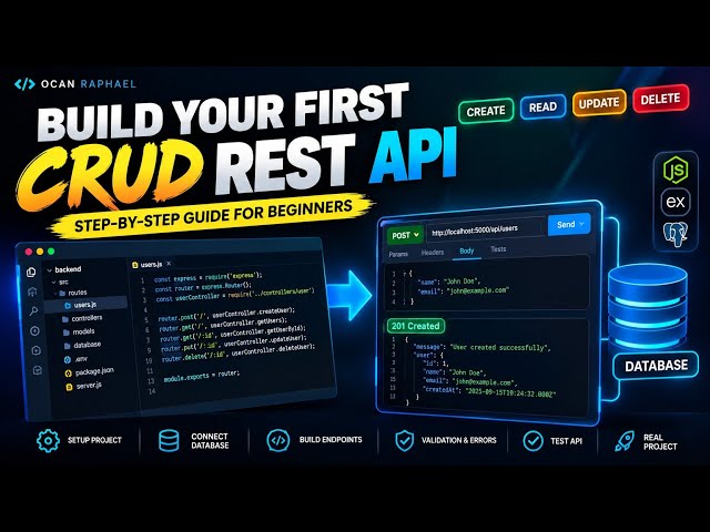 CRUD REST API for Beginners — Build a Real Backend Step by Step