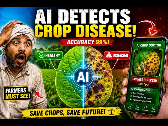 Crop Disease Prediction Using AI | Machine learning projects | Python projects|OpenCv| #ieeeprojects