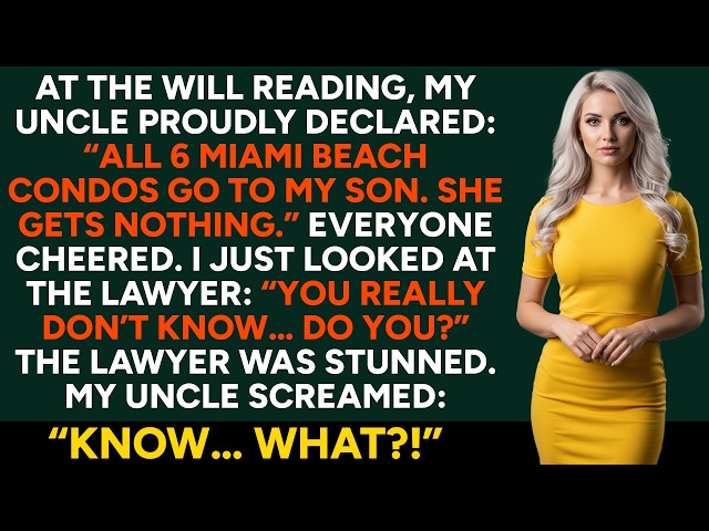 At the Will Reading, My Uncle Tried to Cut Me Out, But I Smiled: “Lawyer… You Really Don’t Know?”