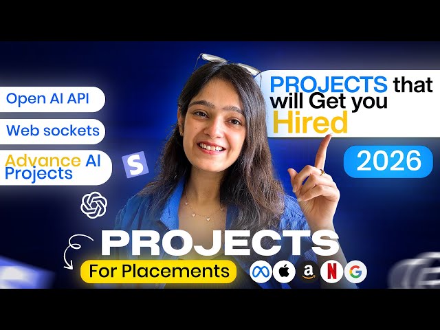 The only projects you need to get hired in 2026 | AI projects | Full Guide + Examples