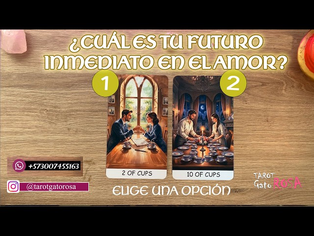 ❤️🤯 ¿CUÁL ES TU FUTURO INMEDIATO EN EL AMOR? 🔮 | Elige una carta tarot interactivo amor