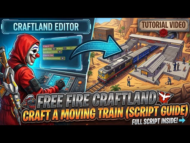🔥 Free Fire Craftland Map Me Object Move Kaise Kare? | Easy Script Tutorial 🎮