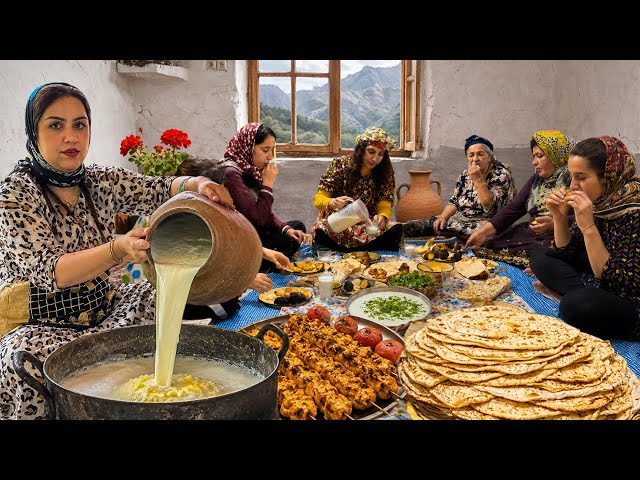 Really Village Life in Northern Iran | Homemade Butter, Fresh Bread & Clay Oven Chicken 🌿🧈🔥