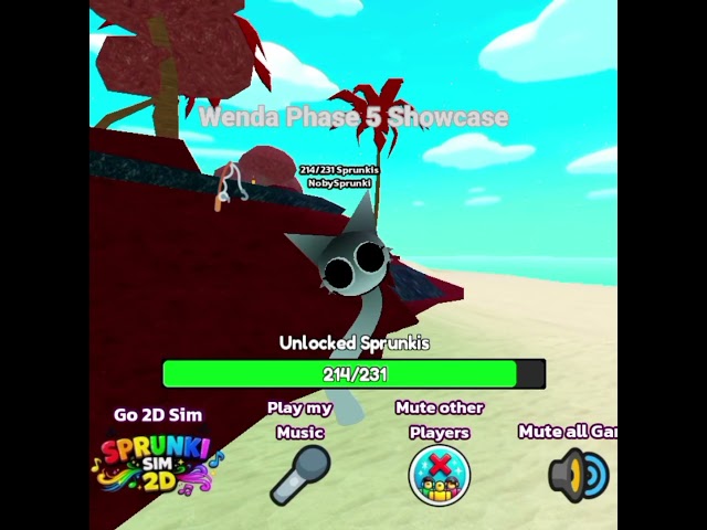 Wenda Phase 5 Showcase in 3D Sprunki Sim #sprunki #sprunkigame #sprunkiroblox #sprunkisound