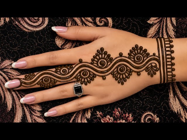 New Stylish Full Hand MehndiDesign 2026 |Easy Back HandMehndi Design | Simple MehndiTutorial
