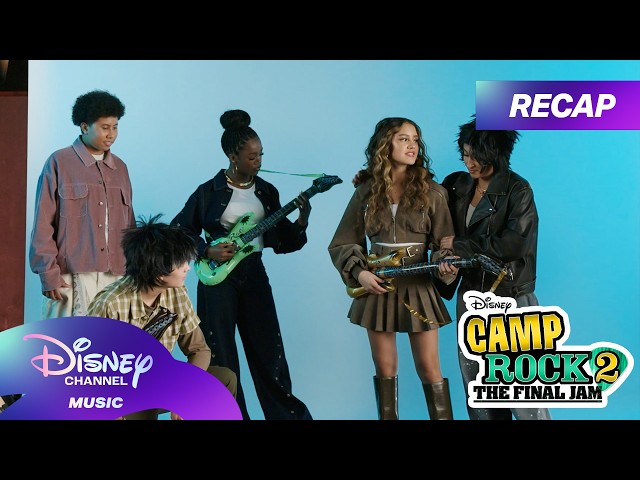 Camp Rock 2 Recap in 60 Seconds by the Camp Rock 3 Cast! 🎸 | Disney Channel
