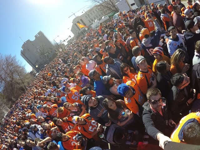360 video: Denver Broncos Super Bowl parade