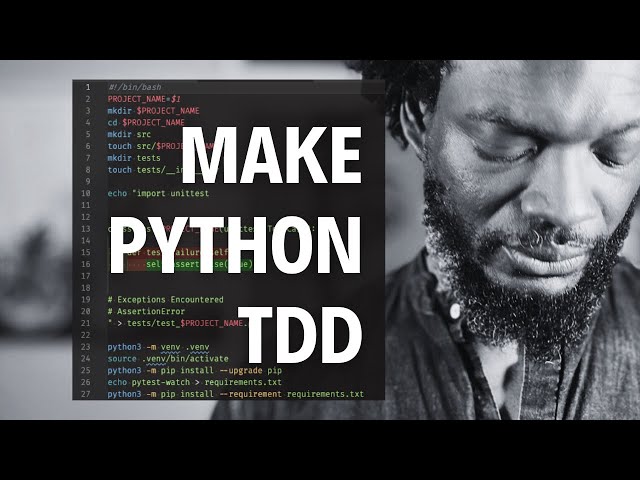Python For Beginners: make TDD Environment (no breaks)