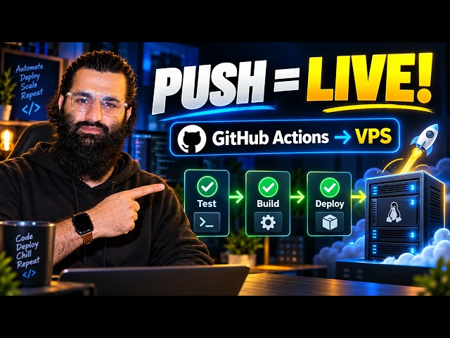 GitHub Actions Se VPS Pe Auto Deploy: Push Karo, Live Ho Jaye (CI/CD Explained)