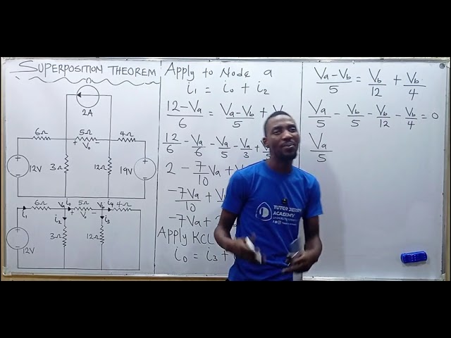 Superposition Theorem Problem & Nodal Analysis with Dependent Current And Voltage Sources