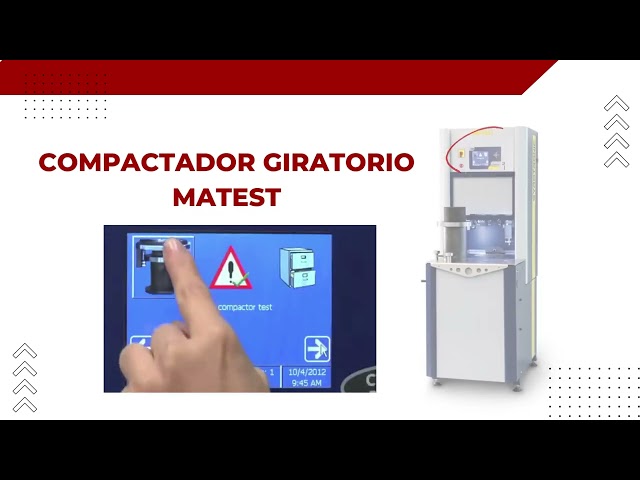 Manual de uso del equipo compactador giratorio Matest