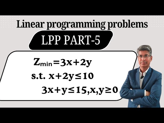 Linear programming Problem LPP PART-5 | Class 12th Maths Exercise12.6 Q no 5#CMPC