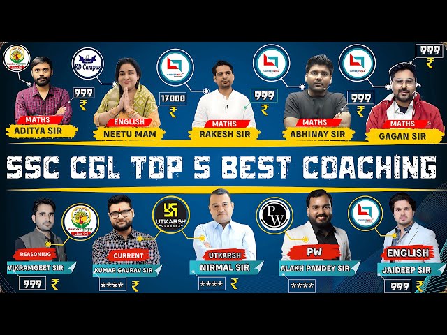 Top 5 SSC CGL Best Coaching ||कौन है SSC CGL का Best Coaching institute||Pankaj Meena|| #ssc