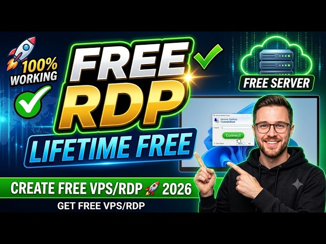 How to Get FREE RDP in 2026 (100% Working) 🚀 Create Free RDP, Lifetime Free RDP | Get Free VPS/RDP
