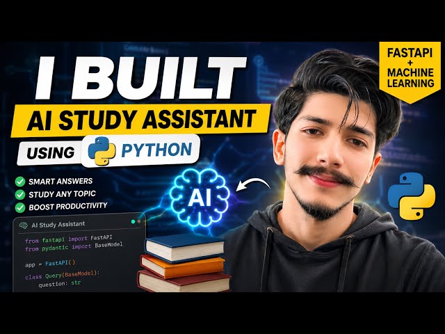 I Built an AI Study Assistant System with Python 🤯 | FastAPI + Machine Learning 