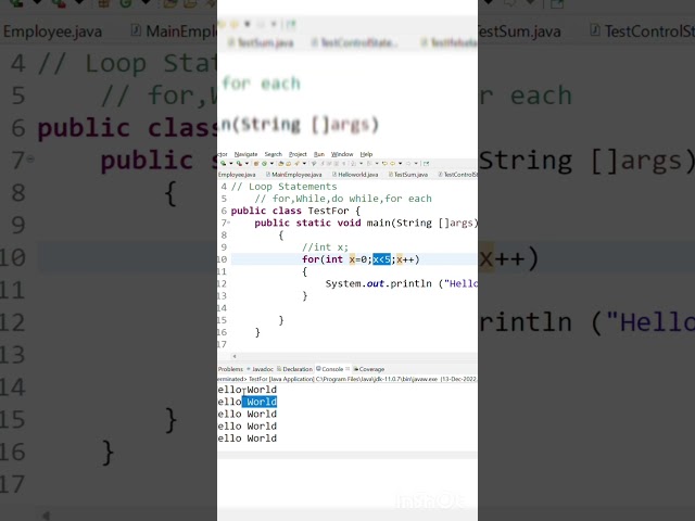 How for loop works in Java | Java in Telugu | Java Basics