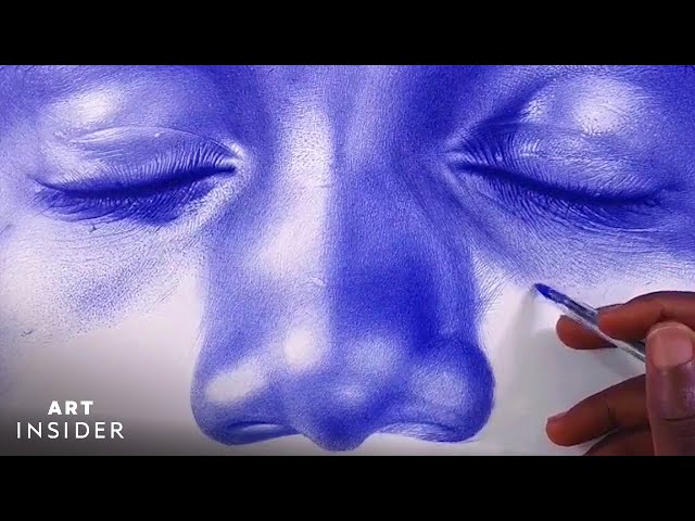 Artist Draws Hyperrealistic Portraits Using Bic Ballpoint Pens | Insider Art