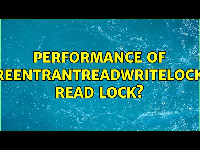 Performance of ReentrantReadWriteLock read lock?