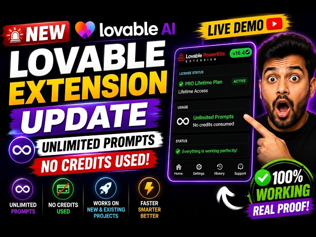 🚨 New Lovable Extension Update | Working on Existing Project