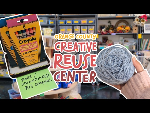 Thrifting At OC Creative Reuse | Craft & Stationery Haul