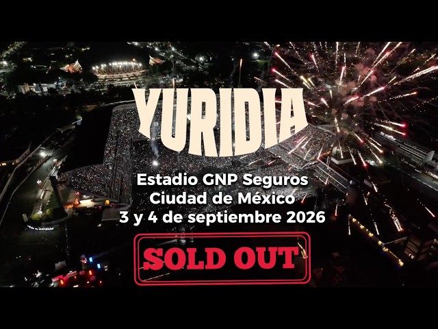 Estadio GNP seguros/ CDMX / 3 y 4 de septiembre 2026