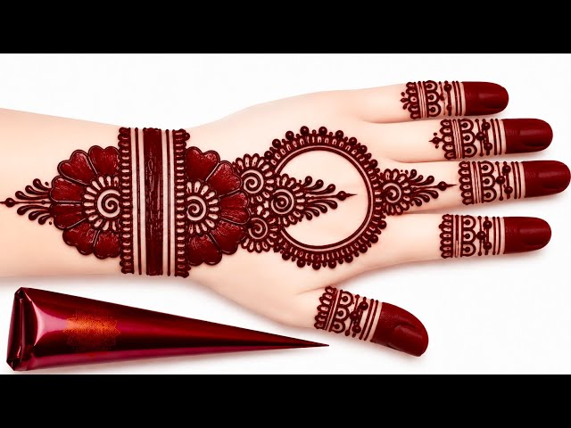 Very simple unique style mehndi design for back hand | new easy mehndi design 2026 | mehandi designs