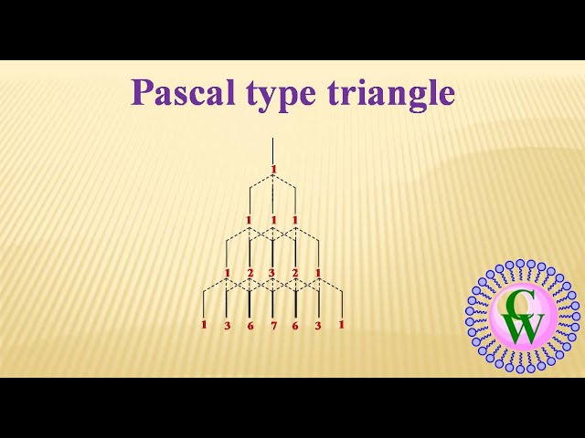 Pascal type triangle