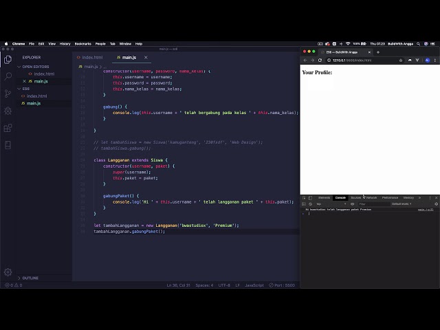 9. Tutorial JavaScript ES6 | Inheritance