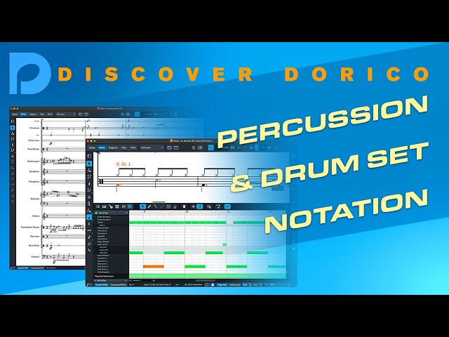 Percussion & Drum Set Notation | Discover Dorico