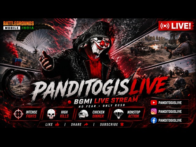 🔴COME BACK IN BGMI | BGMI LIVE | PANDITOGISLIVE