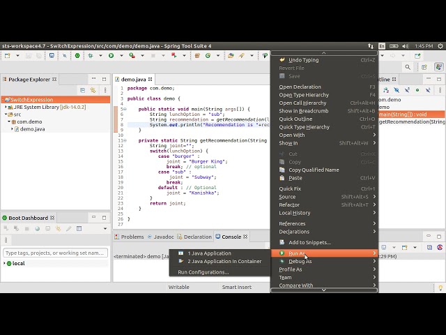 Java: Switch Expressions