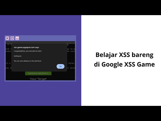 Latihan XSS Menggunakan Game Google XSS Part 2