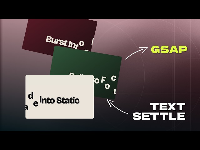 I Built the Craziest Scroll Text Animation — Full Tutorial | Source Code