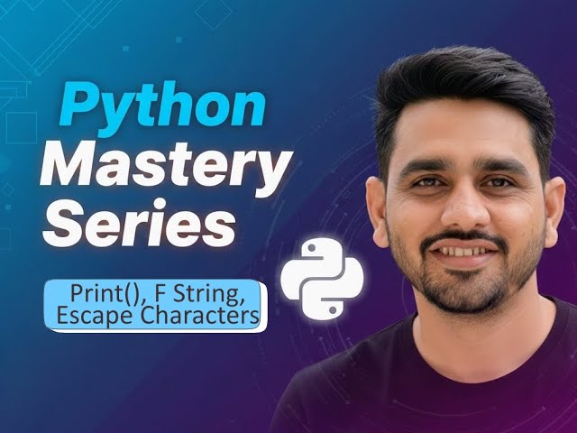 Python 6  _ Print statement, f strings and escape characters
