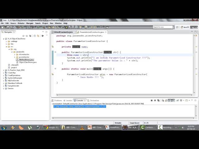 Java Basics Part 1 - Q 08) Constructors And Methods