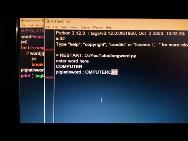 Piglatin word using python function (def)