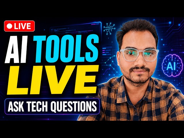 🔴 AI Tools Live Demo & Tech Q&A | Ask Your Technology Questions LIVE